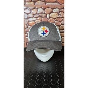 Pittsburgh Steelers Paddock Snapback Hat - Charcoal/White